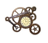 LIJUCAI Industrial style retro gear wall clock to make old wall decorations murals ornaments creative bar decoration clocks,A