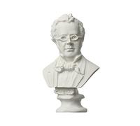 LIJUCAI New Mini Figurine Plaster Statue Greek Mythology Celebrities Famous Sculpture Drawing Practice Gypsum Bust Portraits Home Decor,Schubert