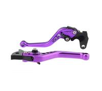 LIJUNSHANI Grip Joystick Brake Clutch Lever for H&ONDA CBR250R CB300R CBR500R Grom MSX125 CBT125 CBR400(147mm Purple)
