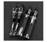 LIJUNSHANI Handlebar Ends for CBF500 CBF 500 Motorcycle Adjustable Brake Clutch Levers Handlebar Grips Handle Bar Ends(Gray)