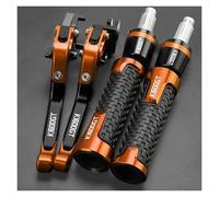 LIJUNSHANI Handlebar Ends Motorcycle Brake Clutch Levers Handlebar Knobs Handle Hand Grips Ends for B-M&W K1600GT K 1600 GT 1600GT(Orange)