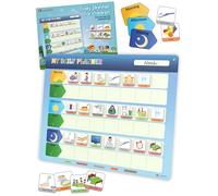 LIKARTO® Challenge Chart for Kids - Daily Planner - Montessori Magnetic Board with 147 Magnets and String - Fully Writable and Wipe Clean - Promotes Independence