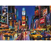 Likayj 5D Diamond Painting Kit Full Drill Times Square Street, New York Crystal Embroidery Cross Stitch Rhinestone Mosaic Drawing Art Craft Home Wall Decor 40x60cm