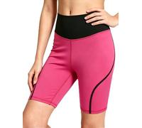 LIKCAISA Girl Biker Shorts Color Block Compression Stretchy Athletic Running Sport Short for Girls Gym Yoga School Dance Volleyball Bike Riding Size 5-13 Years