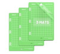 Likcut Cutting Mats for Glee S501 Cutter, 4.5" x 6.5" Standard Adhesive No-Slip Cutting Mats Set for DIY Crafty, 3 Packs Green Likcut Accessories Replacement Mats for Vinyl, Iron on and More