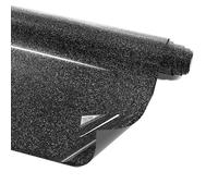 LIKCUT Glitter Black Heat Transfer Vinyl for T-shirts 12" x 15ft Iron on Vinyl Roll Compatible with All Cutter Machine, HTV Heat Press Vinyl-Easy to Cut & Weed for Fabric Design