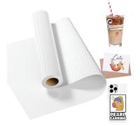 LIKCUT Permanent Vinyl 12" x 15ft, Glossy White Adhesive Vinyl Roll for Cricut & Silhouette Cameo Cutting Machine, Ideal for Brithday & Party Home Decor, DIY Mug & Ceramic