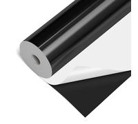 LIKCUT Permanent Vinyl 12" x 50ft, Glossy Black Adhesive Vinyl Roll for Cricut & Silhouette Cameo Cutting Machine, Ideal for Brithday & Party Home Decor, DIY Mug & Ceramic