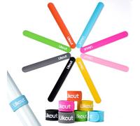 Likcut Slap Bracelets Vinyl Roll Holder, 8 Pcs Silicone Wrapping Paper Roll Holder For Vinyl Rolls Storage, Wallpaper and Poster Storage, Wristband for School Party Home Decor, Craft Room Organizing
