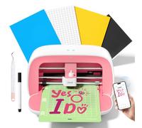Likcut Vinyl Cutter Machine - AI Smart Sticker Maker S501 for DIY Joy, Pink | Cuts 50+ materials, Bluetooth 10m range for stable setup, Built-in storage, Beginner-friendly with included vinyl