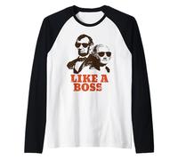 Like A Boss Funny and Hilarious President's Day Raglan Baseball Tee