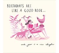 Like A Good Book Embossed Illustrated Birthday Greeting Card Livin' It Cards