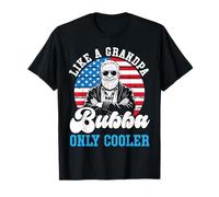 Like A Grandpa Bubba Only Cooler American Flag Grandfather T-Shirt