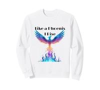 Like a Phoenix I Rise Inspirational Artwork Sweatshirt