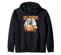 Like A Rhinestone Cowboy Western Country Zip Hoodie