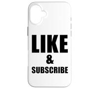 Like And Subscribe Meme Video Vlogger Social Media Tubers Case for iPhone 16 Plus