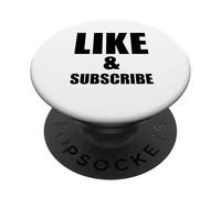 Like And Subscribe Meme Video Vlogger Social Media Tubers PopSockets Adhesive PopGrip