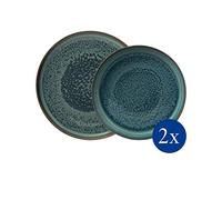 like. by Villeroy & Boch Group - Crafted Breeze, Dinner Set, 4 Pieces, Premium Porcelain 19-5167-8547 Blue