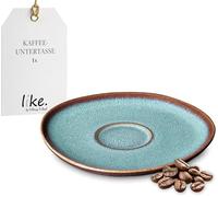like. by Villeroy & Boch - Lave Glacé Stoneware Coffee Saucer, Dishwasher Safe, Green