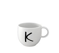 like. by Villeroy & Boch - Letters Mug K, 380ml, Premium Porcelain, White