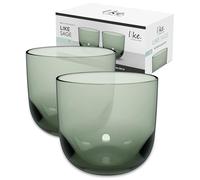 like. by Villeroy & Boch - Like Sage Water Glass Set 2 pces, Coloured Glass Green, Capacity 280 ml