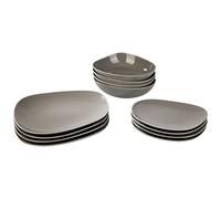 like. by Villeroy & Boch Organic Taupe Starter Plate Set 12 Pieces