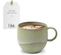 like. by Villeroy & Boch - Perlemor Alga Mug 210 ml Green, Dishwasher-Safe, Microwave-Safe, Coffee Cup, Cup for Coffee or Tea, Mug with Handle, Premium Porcelain