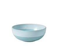 Like. by Villeroy & Boch - Perlemor Aqua Bowl, Dimensions: Approx. 17 × 17 × 6.5 cm, Blue, Dishwasher-Safe & Microwave-Safe, Pottery-Look Effect Glaze, Premium Porcelain Bowl