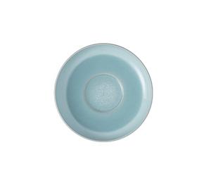 Like. by Villeroy & Boch - Perlemor Aqua Coffee Cup Saucer, Dimensions: Approx. 16 × 16 × 3 cm, Blue, Dishwasher-Safe & Microwave-Safe, Pottery-Look Effect Glaze, Premium Porcelain Saucer