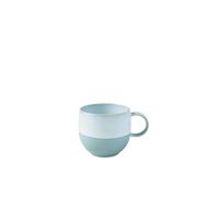 Like. by Villeroy & Boch - Perlemor Aqua Mug, Dimensions: Approx. 12.5 × 9.5 × 8.5 cm, Blue, Dishwasher-Safe & Microwave-Safe, Pottery-Look Effect Glaze, Premium Porcelain Mug