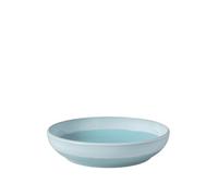 Like. by Villeroy & Boch - Perlemor Aqua Pasta Bowl, Dimensions: Approx. 22 × 22 × 5 cm, Blue, Dishwasher-Safe & Microwave-Safe, Pottery-Look Effect Glaze, Premium Porcelain Bowl for Pasta