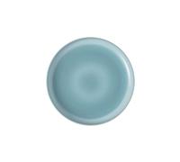 Like. by Villeroy & Boch - Perlemor Aqua Plate, Dimensions: Approx. 24 × 24 × 3 cm, Blue, Dishwasher-Safe & Microwave-Safe, Pottery-Look Effect Glaze, Premium Porcelain Plate