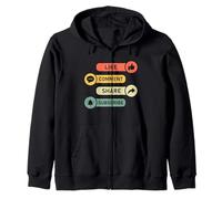 Like, Comment, Share, Subscribe - Livestream Video Blogging Zip Hoodie