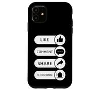 Like, Comment, Share, Subscribe - Video Blogging Livestream Case for iPhone 11