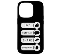 Like, Comment, Share, Subscribe - Video Blogging Livestream Case for iPhone 14 Pro
