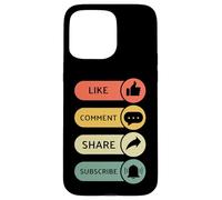 Like, Comment, Share, Subscribe - Video Blogging Livestream Case for iPhone 15 Pro Max