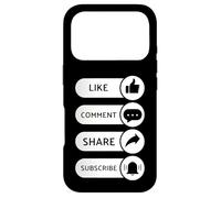 Like, Comment, Share, Subscribe - Video Blogging Livestream Case for iPhone 17 Pro