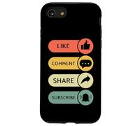 Like, Comment, Share, Subscribe - Video Blogging Livestream Case for iPhone SE (2020) / 7/8