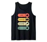 Like, Comment, Share, Subscribe - Video Blogging Livestream Tank Top