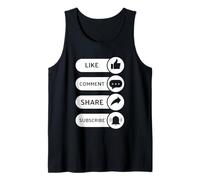Like, Comment, Share, Subscribe - Video Blogging Livestream Tank Top