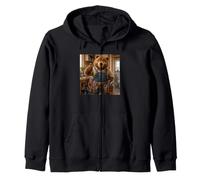 Like Father Like Son Bear Plumber Dad Zip Hoodie