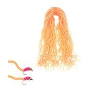Like fly tying materials, silicone, elastic, colourful, lifelike