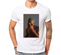 Like Frank Ocean Blonde T-Shirt Men Short Sleeve T Shirt 100% Cotton Tshirt Summer Top Casual Music Short Sleeve Tee Shirt Homme White