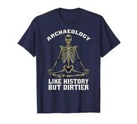 Like History but Dirtier Skeleton dig T-Shirt, Men, Navy Blue, 6X-Large