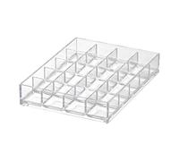 Like-It | MX-T10 | System Tray | Stackable Organizer | Drawer Organizer | A6 | 20 Divide |4.53" × 6.06" × 1.18" | Clear |