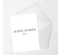 Like Mother, Like Daughter - Oh Shit Greetings Card - Large Card