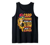 Like My Hobbies Slow Fisherman Fish Angler Carp Fishing Tank Top