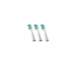 LIKE-NEW Waterpik Standard Brush Heads, Replacement Sonic Toothbrush Heads for Sensonic and Complete Care, Pack of 3 (SRRB-3E)