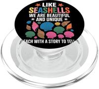 Like Seashells We Are Beautiful Summer Shell Collecting PopSockets PopGrip for MagSafe