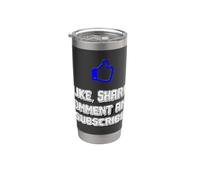 Like, Share, Comment and Subscribe Stainless Steel Insulated Tumbler